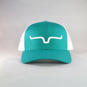 Kimes Ranch Weekly Trucker Hat - Teal/White